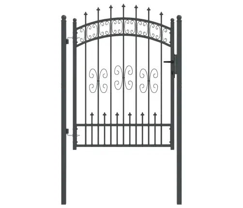 Žoga Vārti Ar Speara Augšdaļu Pelēka 103 X 125 Cm Tērauds Vidaxl