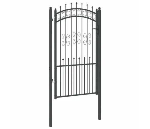 Žoga Vārti Ar Speara Augšdaļu Pelēka 103 X 175 Cm Tērauds Vidaxl