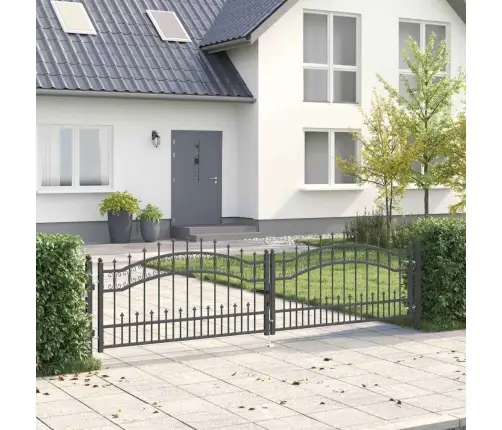 Aiavärav Küünarja Tipuga Lukuga Hall 305 X 75 Cm Teras