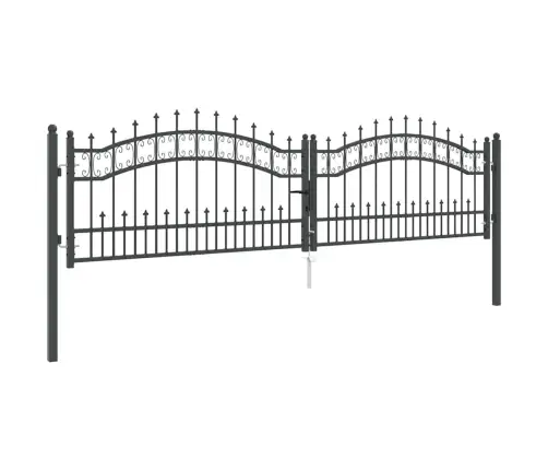 Aiavärav Küünarja Tipuga Lukuga Hall 305 X 75 Cm Teras