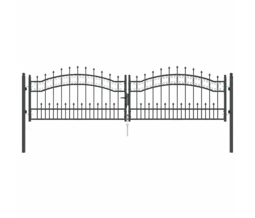 Aiavärav Küünarja Tipuga Lukuga Hall 305 X 75 Cm Teras