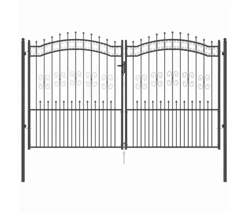 Tvora Su Kalas Ant Viršaus Pilka 305 X 175 Cm Plienas