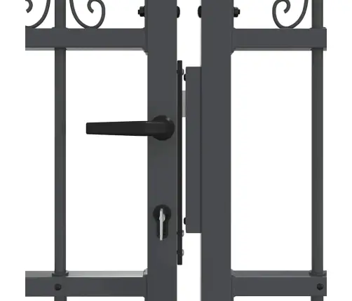 Aiavärav Küünarja Tipuga Lukuga Hall 404 X 75 Cm Teras