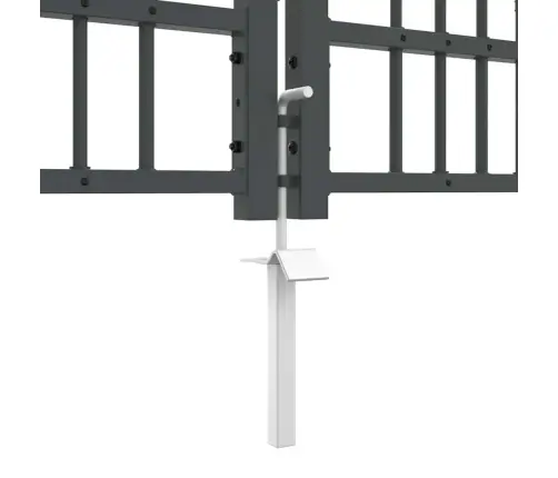 Aiavärav Küünarja Tipuga Lukuga Hall 404 X 75 Cm Teras