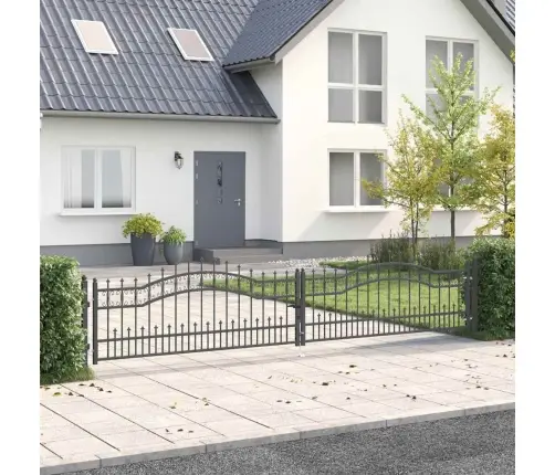 Aiavärav Küünarja Tipuga Lukuga Hall 404 X 75 Cm Teras