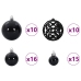 Jõulupallide Komplekt Koos 300 Led-Iga 120 Pcs Must Plastmass