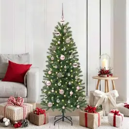 Jõulupallide Komplekt Koos 150 Led-Iga 61 Pcs Roosa Plastmass