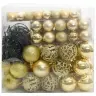 Kalėdinių Kraitės Rinkinys Su 300 Led 120 Pcs Auksinė Plastmasė