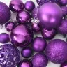 Jõulupallide Komplekt 61 Pcs Lillakas Plastmass