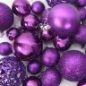 Jõulupallide Komplekt 120 Pcs Lillakas Plastmass