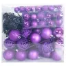 Jõulupallide Komplekt 120 Pcs Lillakas Plastmass