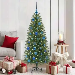 Kalėdinių Kraitės Rinkinys Su 150 Led 61 Pcs Mėlyna Plastmasė