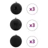Kalėdinių Kraitės Rinkinys 9 Pcs Juoda