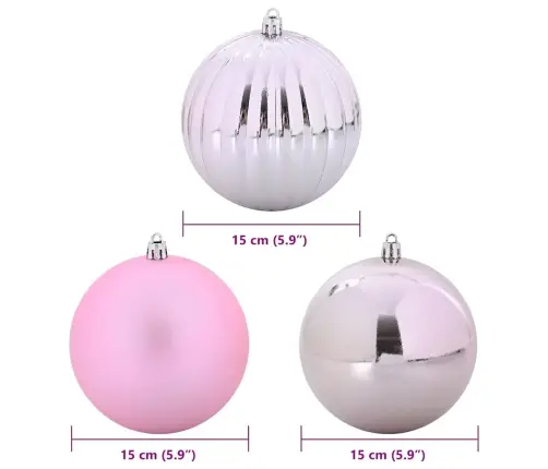 Kalėdinių Kraitės Rinkinys 9 Pcs Rožinė Kalėdinių Kraitės Rinkinys 9 Pcs Rožinė