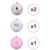 Ziemassvētku Rotājumu Komplekts 4 Pcs Rozā Vidaxl