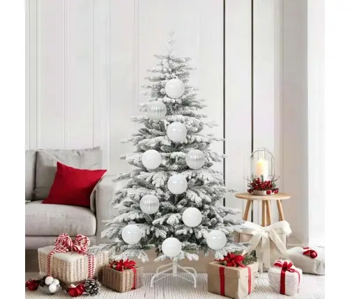 Ziemassvētku Rotājumu Komplekts 9 Pcs Balts Vidaxl Ziemassvētku Rotājumu Komplekts 9 Pcs Balts Vidaxl