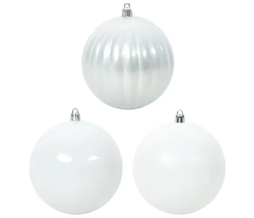 Ziemassvētku Rotājumu Komplekts 9 Pcs Balts Vidaxl Ziemassvētku Rotājumu Komplekts 9 Pcs Balts Vidaxl