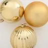 Jõulupallide Komplekt 15 Pcs Kuldne Plastmass