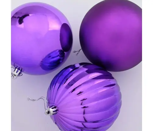 Jõulupallide Komplekt 9 Pcs Lillakas