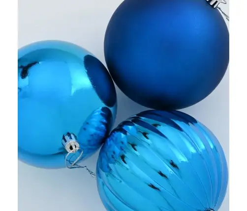 Ziemassvētku Rotājumu Komplekts 4 Pcs Zila Vidaxl