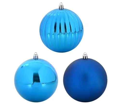 Ziemassvētku Rotājumu Komplekts 4 Pcs Zila Vidaxl