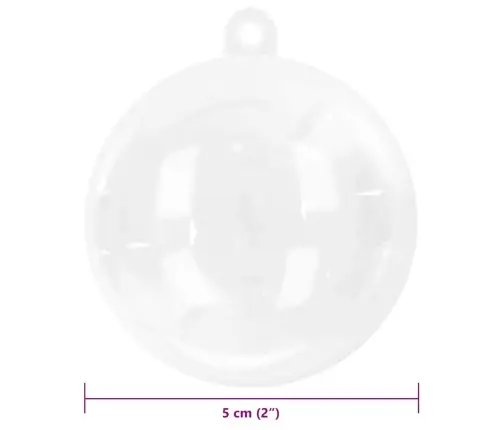 Jõulupallide Komplekt 200 Pcs Läbipaistev Ø 5 Cm