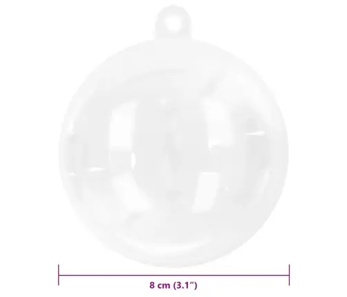 Ziemassvētku Rotājumu Komplekts 100 Pcs Ø 8 Cm Vidaxl