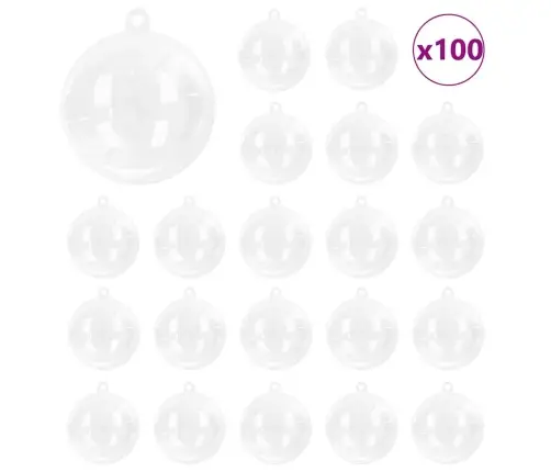 Ziemassvētku Rotājumu Komplekts 100 Pcs Ø 10 Cm Vidaxl