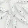 Ziemassvētku Koka Rotājumi 40 Pcs Sudraba Vidaxl