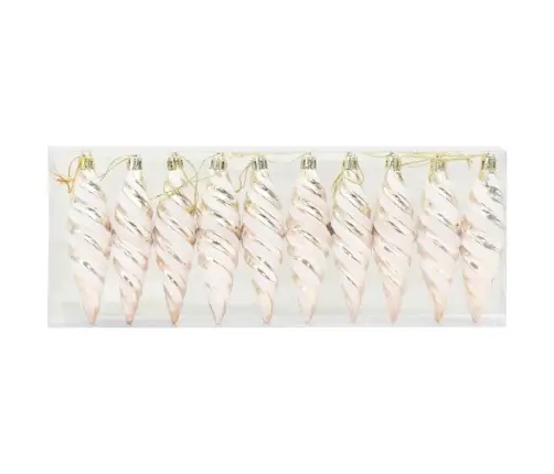 Ziemassvētku Koka Rotājumi 40 Pcs Šampanieša Vidaxl