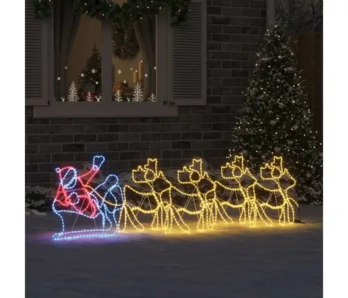 Led Ziemassvētku Dekors Daudzkrāsains 69 X 79 Cm Pvc Vidaxl