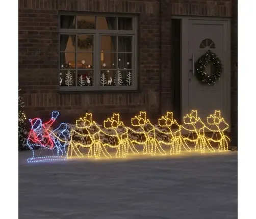 Led Ziemassvētku Dekors Daudzkrāsains 69 X 79 Cm Pvc Vidaxl