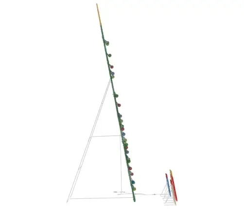 Apgaismota Ziemassvētku Eglīte Ar 3 Dāvanu Kastēm 2D Siltā Baltā Krāsā Vidaxl