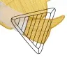 Apgaismotais Leņķis Silti Balts 116 X 29 X 158.5 Cm Poliesters Vidaxl