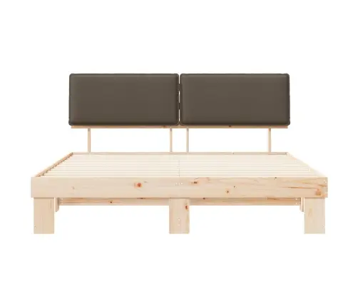Lovo Rėmas Su Apmuštu Galvūgaliu Taupe 200 X 200 Cm