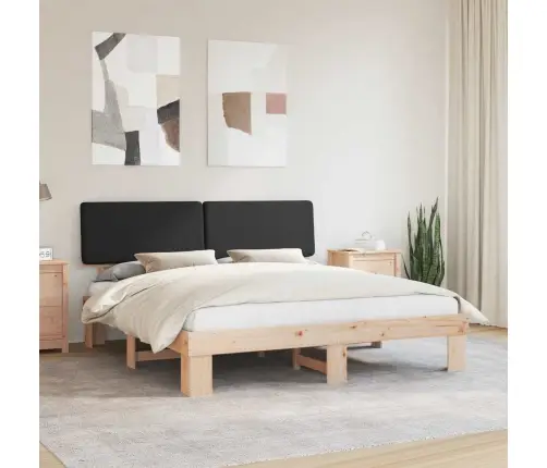 Lovo Rėmas Su Apmuštu Galvūgaliu Juoda 180 X 200 Cm