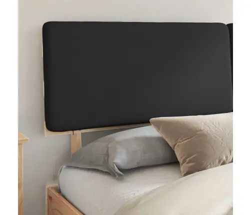 Lovo Rėmas Su Apmuštu Galvūgaliu Juoda 180 X 200 Cm