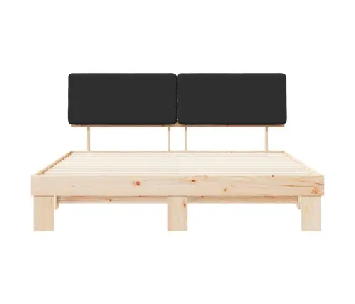 Lovo Rėmas Su Apmuštu Galvūgaliu Juoda 180 X 200 Cm