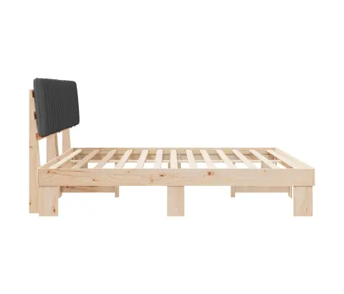 Lovo Rėmas Su Apmuštu Galvūgaliu Tamsiai Pilka 200 X 200 Cm