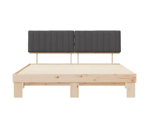 Lovo Rėmas Su Apmuštu Galvūgaliu Tamsiai Pilka 180 X 200 Cm