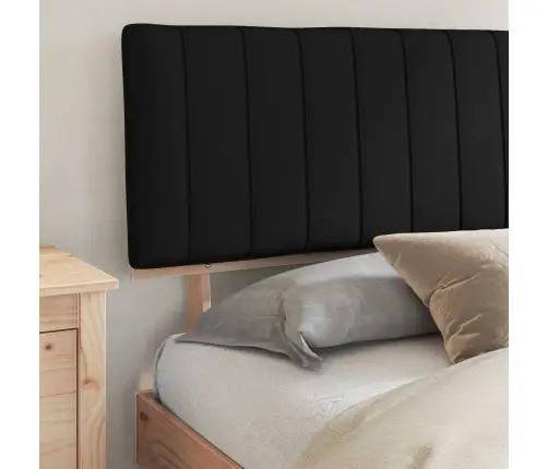 Lovo Rėmas Su Apmuštu Galvūgaliu Juoda 180 X 200 Cm