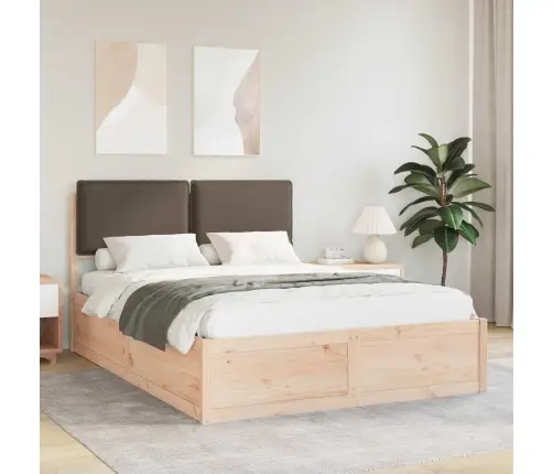 Lovo Rėmas Su Apmuštu Galvūgaliu Taupe 160 X 200 Cm