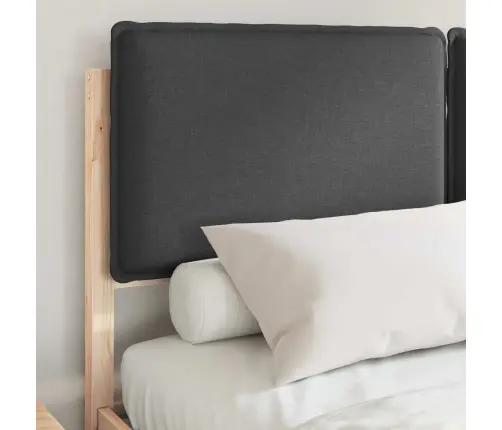 Lovo Rėmas Su Apmuštu Galvūgaliu Tamsiai Pilka 135 X 190 Cm