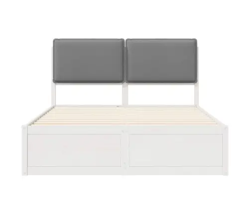 Lovo Rėmas Su Apmuštu Galvūgaliu Šviesiai Pilka 135 X 190 Cm