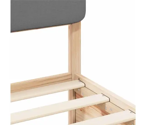 Lovo Rėmas Su Apmuštu Galvūgaliu Šviesiai Pilka 200 X 200 Cm