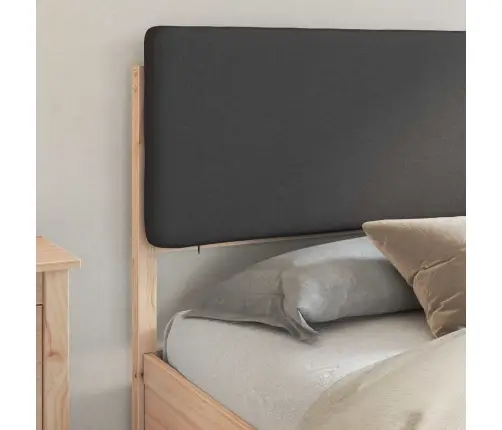 Lovo Rėmas Su Apmuštu Galvūgaliu Tamsiai Pilka 200 X 200 Cm