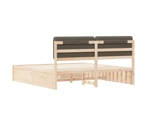 Lovo Rėmas Su Apmuštu Galvūgaliu Taupe 200 X 200 Cm