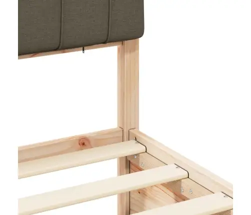 Lovo Rėmas Su Apmuštu Galvūgaliu Taupe 200 X 200 Cm