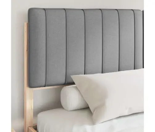 Lovo Rėmas Su Apmuštu Galvūgaliu Šviesiai Pilka 150 X 200 Cm