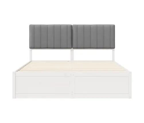 Lovo Rėmas Su Apmuštu Galvūgaliu Šviesiai Pilka 150 X 200 Cm
